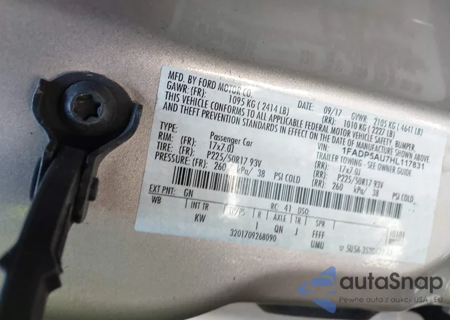 1FADP5AU7HL117831: 42034045