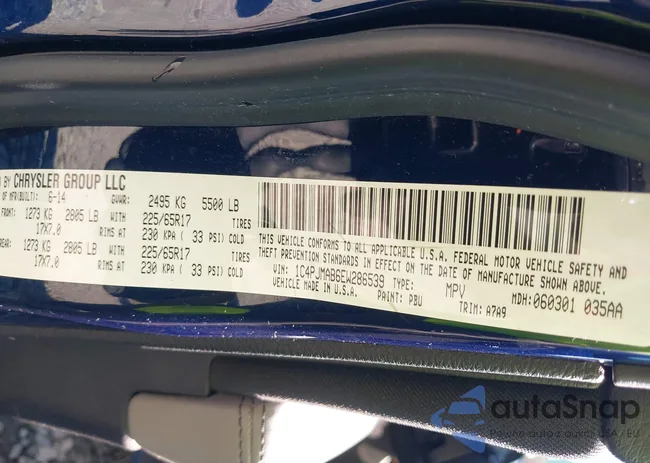 1C4PJMAB6EW286539: 42034895