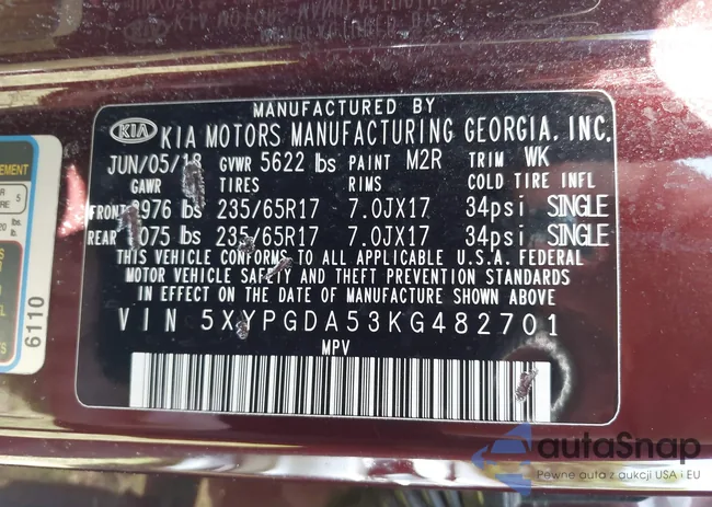 5XYPGDA53KG482701: 42036880