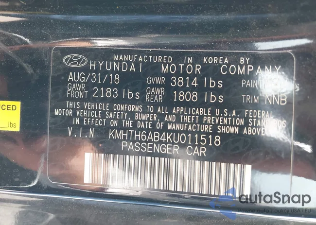 KMHTH6AB4KU011518: 42037553