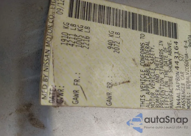 1N4AL3AP8DN443164: 42039414