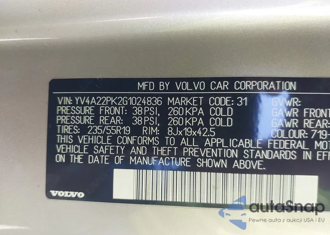 YV4A22PK2G1024836: 42038599