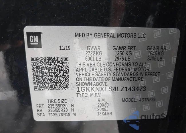 1GKKNXLS4LZ143473: 42038816