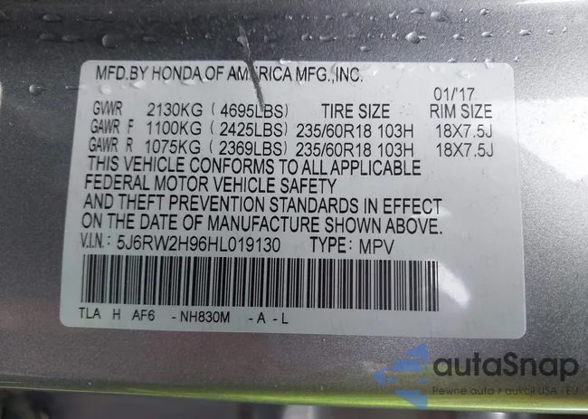 5J6RW2H96HL019130: 42039444