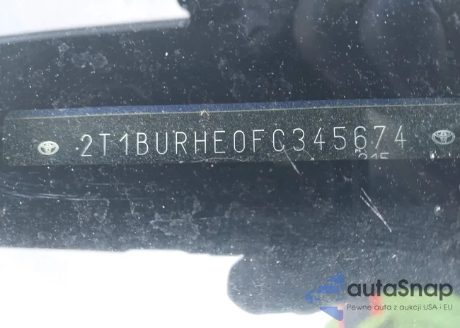 2T1BURHE0FC345674: 42039546