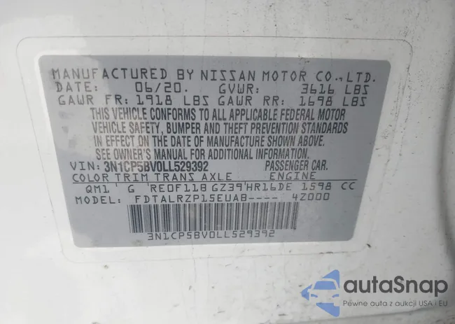 3N1CP5BV0LL529392: 42041882