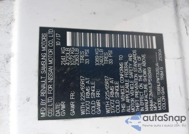 KNMAT2MV4JP516349: 42042310