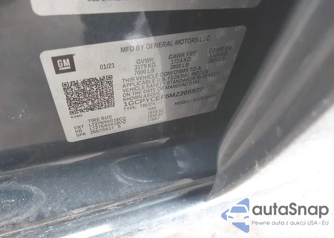 1GCPYCEF5MZ205577: 42042409