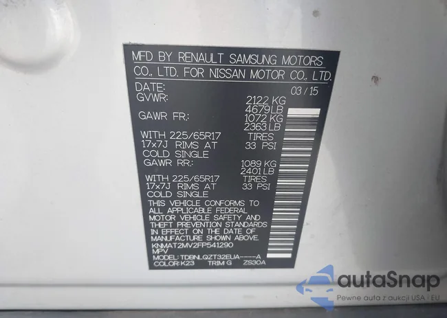 KNMAT2MV2FP541290: 42041559