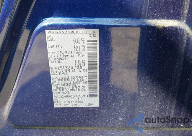 5N1DR2MM0KC577690: 42041700