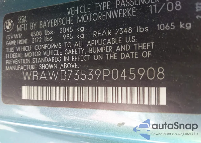 WBAWB73539P045908: 42042838