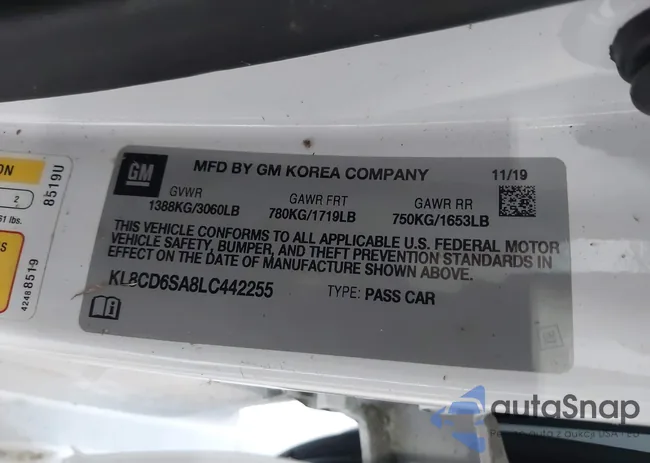 KL8CD6SA8LC442255: 42042926