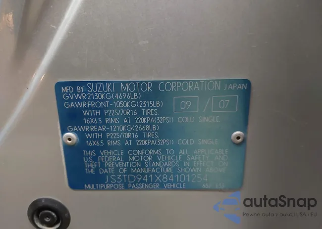 JS3TD941X84101254: 42043908