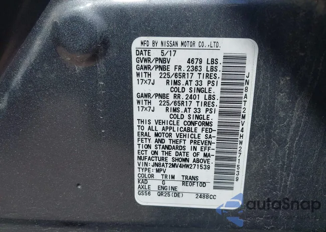 JN8AT2MV4HW271539: 42043977