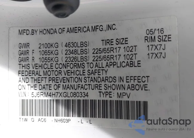 5J6RM4H7XGL080334: 42044400