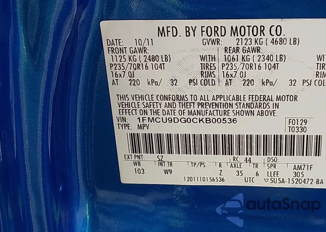 1FMCU9DG0CKB00536: 42044531