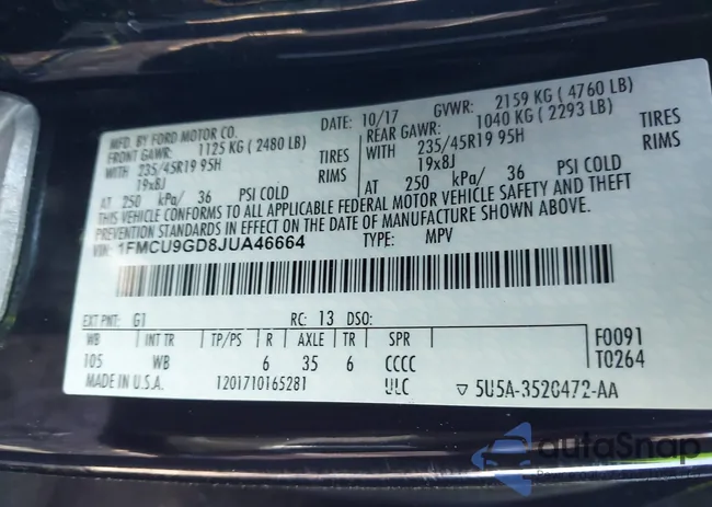 1FMCU9GD8JUA46664: 42044756