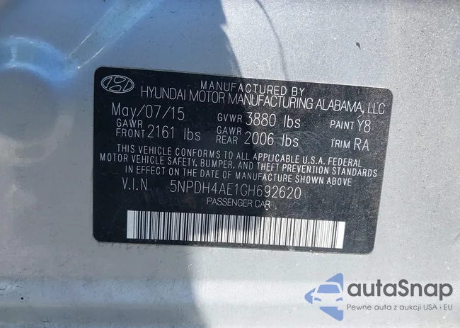 5NPDH4AE1GH692620: 42045989