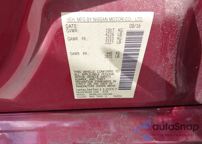 1N4AL3AP5HC112057: 42046191