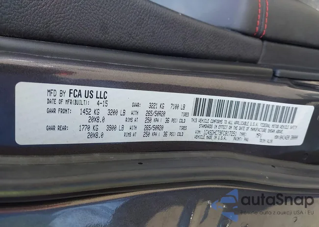 1C4SDHCT9FC817251: 42048147