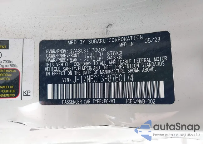 JF1ZNBC13P8760174: 42047420