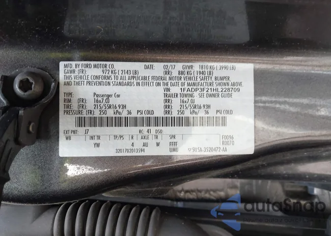 1FADP3F21HL228709: 42047685