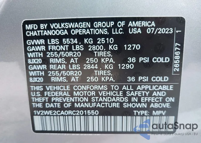 1V2WE2CA0RC201550: 42048995