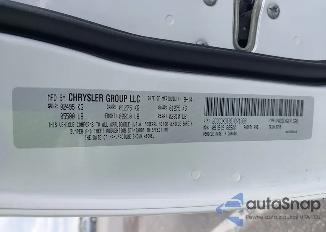 2C3CDXDT8EH371980: 42049010