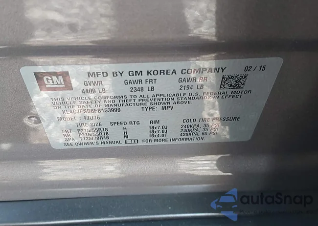 KL4CJFSB6FB153999: 42049115