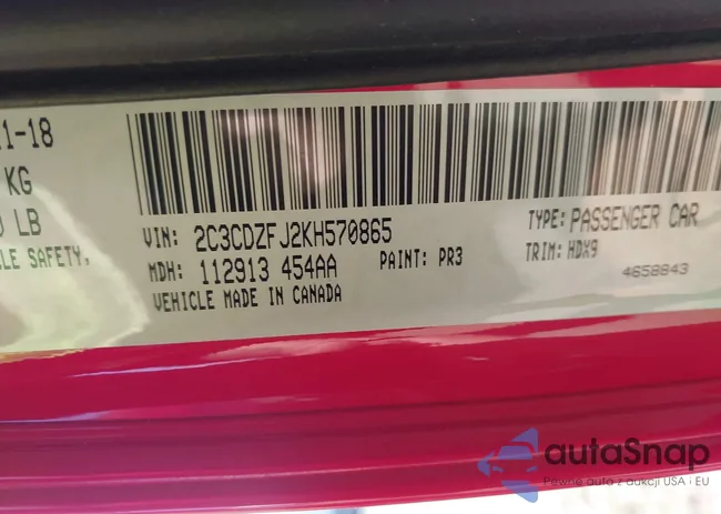 2C3CDZFJ2KH570865: 42049356