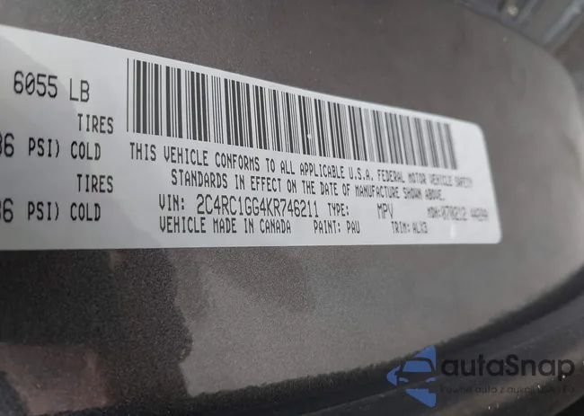 2C4RC1GG4KR746211: 42048665