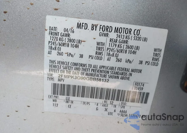 2FMPK3G90GBB58132: 42048795