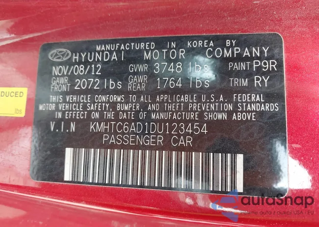 KMHTC6AD1DU123454: 42049880