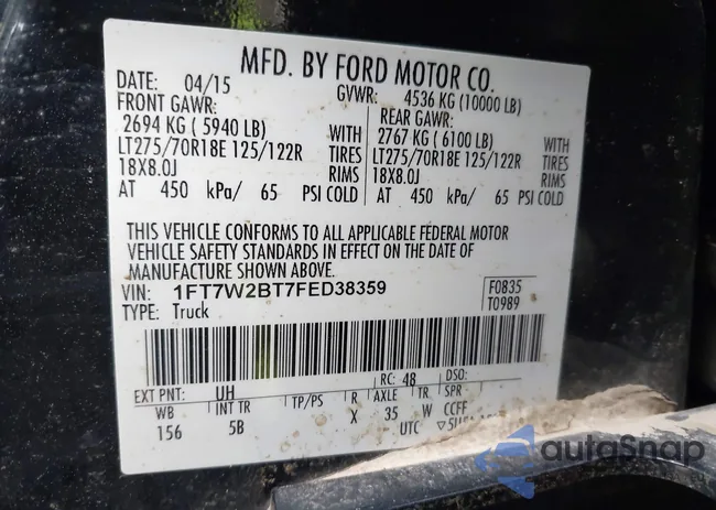 1FT7W2BT7FED38359: 42050193