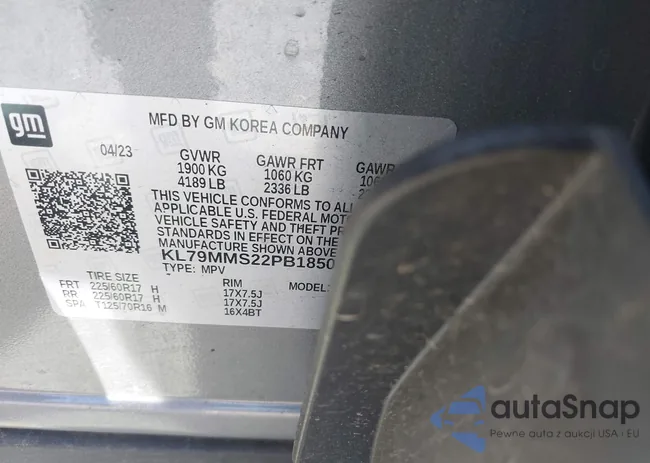 KL79MMS22PB185018: 42050196