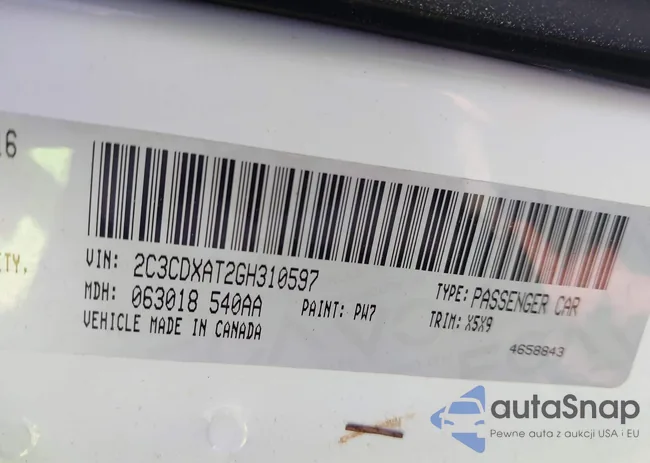2C3CDXAT2GH310597: 42049510