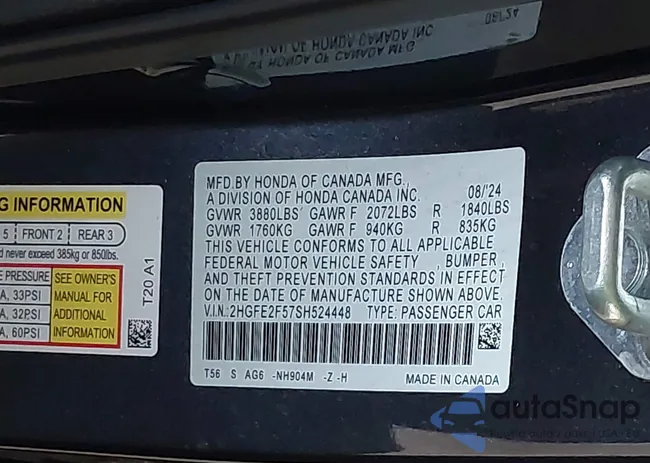 2HGFE2F57SH524448: 42051024