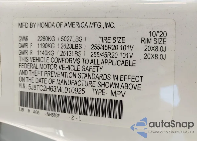 5J8TC2H63ML010925: 42051051