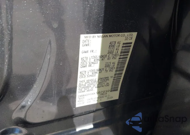 1N6BA1F45KN507050: 42050445