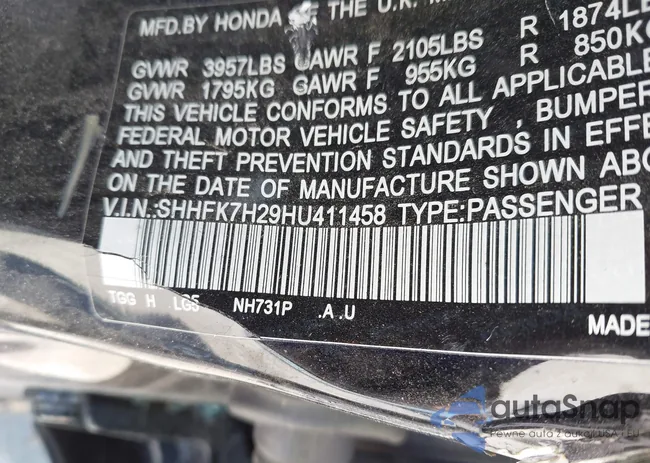 SHHFK7H29HU411458: 42052014