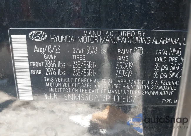 5NMS3DA12PH015107: 42052214