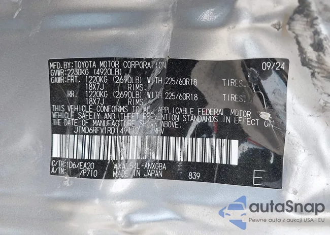 JTMD6RFV1RD149112: 42053099