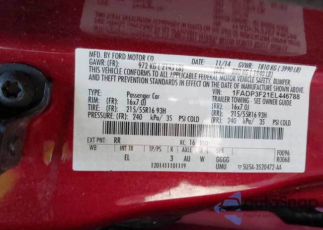 1FADP3F21EL446788: 42053164