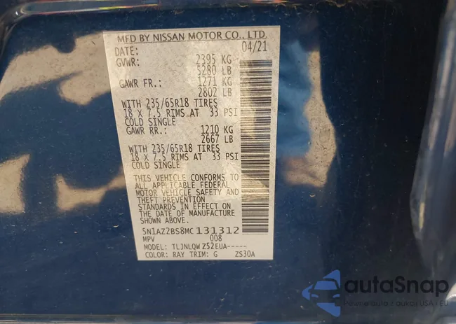 5N1AZ2BS8MC131312: 42053275