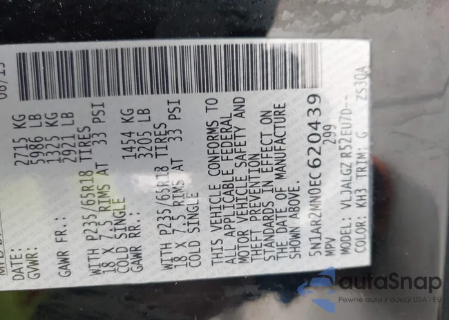 5N1AR2MN0EC620439: 42052681