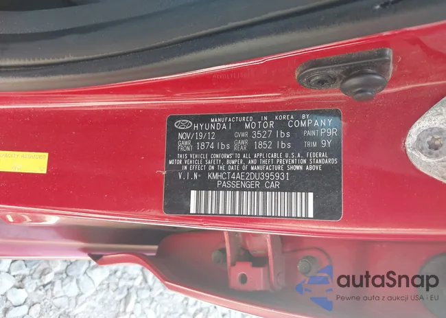 KMHCT4AE2DU395931: 42053826