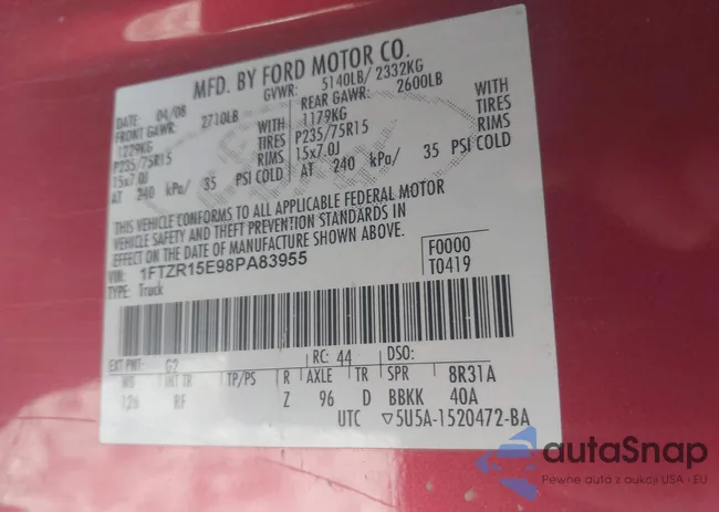 1FTZR15E98PA83955: 42053858