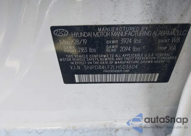 5NPD84LF2LH503604: 42053905