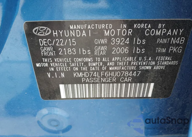 KMHD74LF6HU078447: 42053497