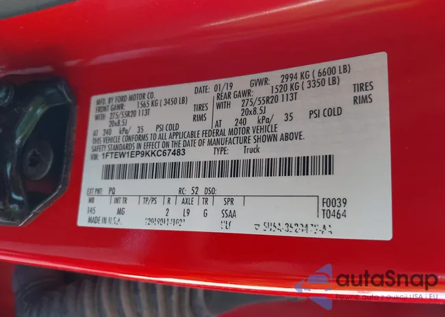 1FTEW1EP9KKC67483: 42054964